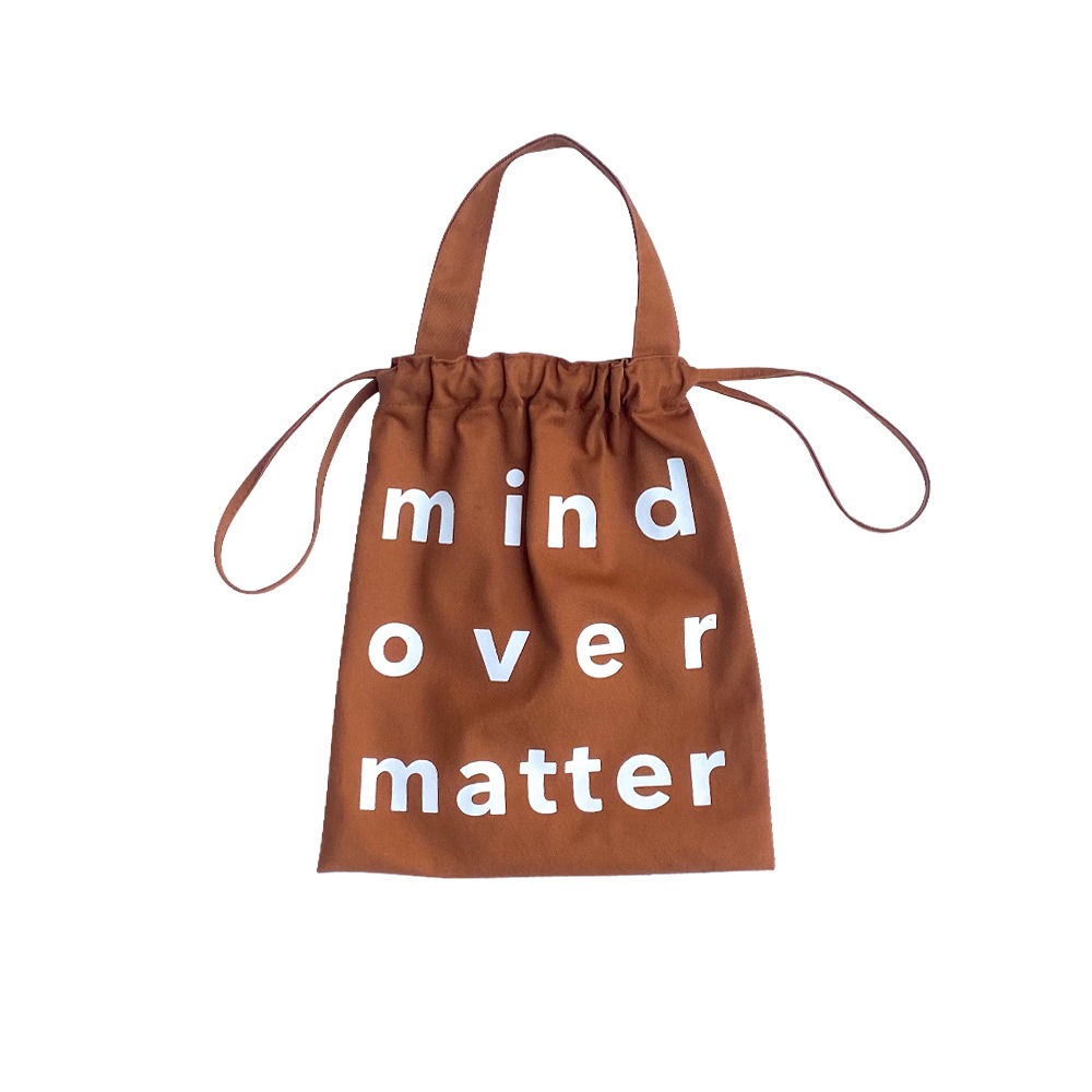 [New]cotton string bag - brown